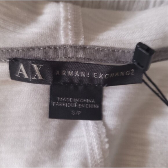 Armani Exchange White Hooded Snap Wrap Sweater Womens XS - Picture 6 of 12